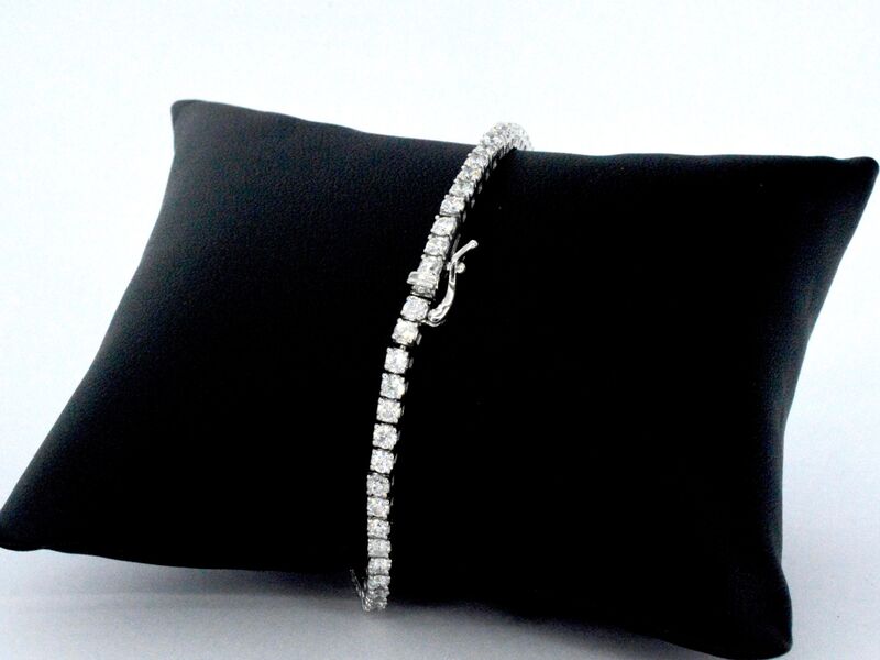 Witgouden armband met diamanten 3.50 carat – foto 6 – kavel bij Onlineveilingmeester