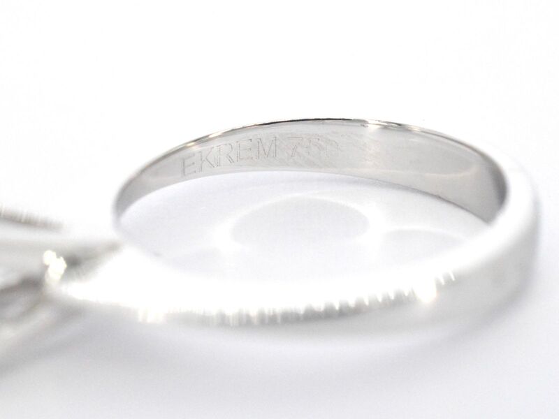 Witgouden solitair ring met diamant – foto 9 – kavel bij Onlineveilingmeester