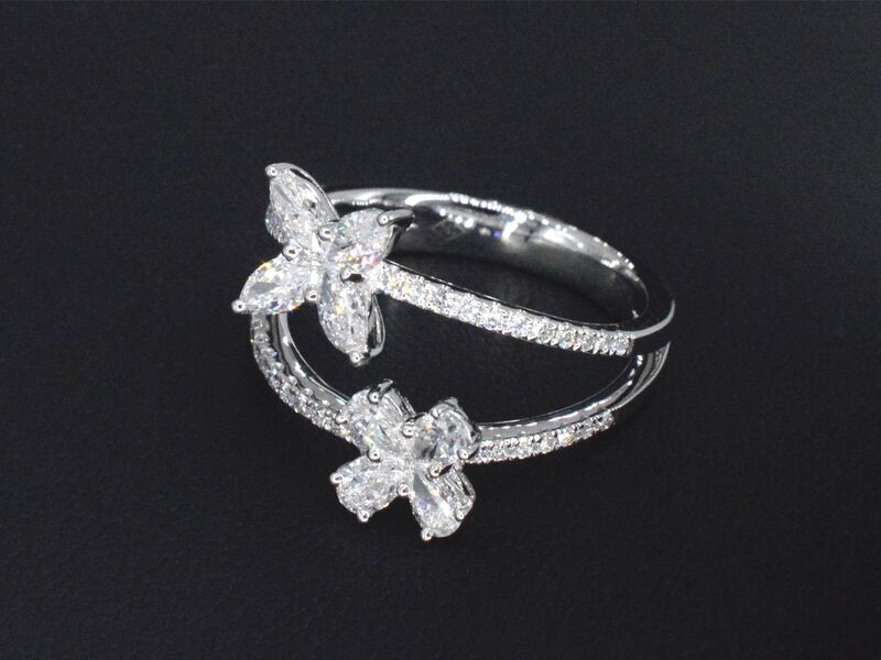 Witgouden ring met diamanten 1.30 carat – foto 5 – kavel bij Onlineveilingmeester