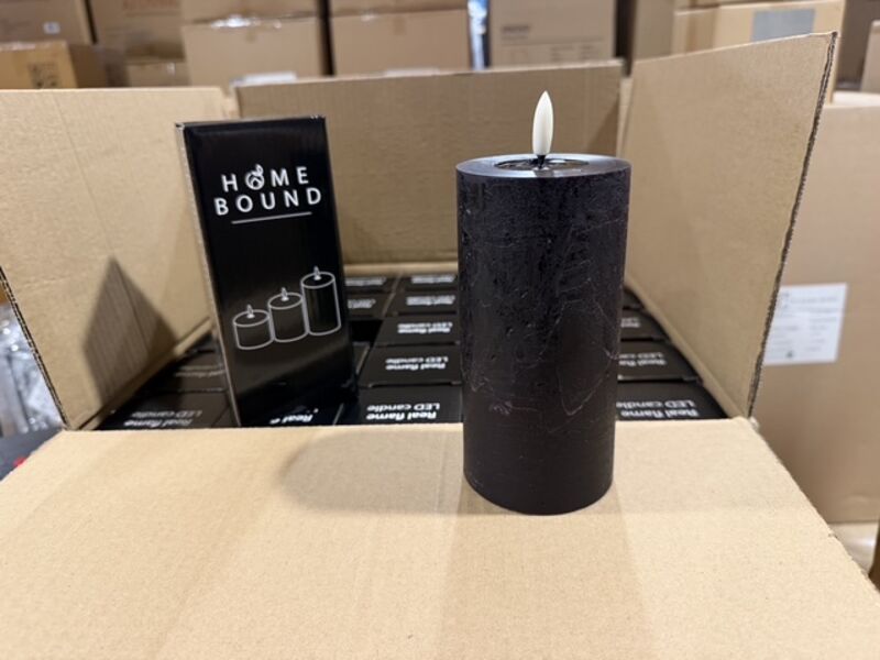 50 stomp led kaarsen Homebound, zwart
