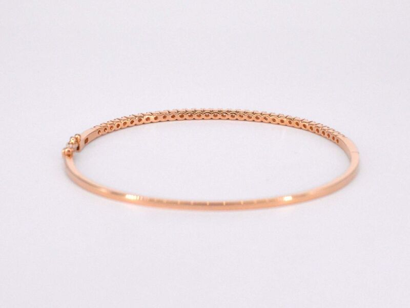 Rosegouden diamanten armband – foto 7 – kavel bij Onlineveilingmeester