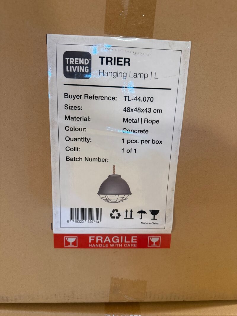 Hanglamp Trendliving, Trier, concrete