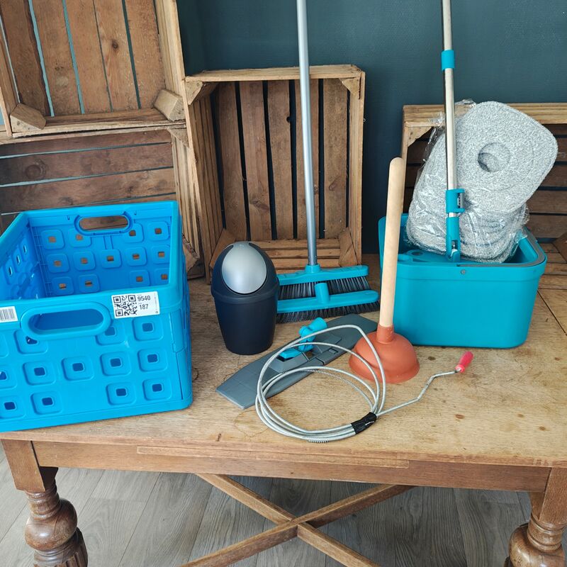 Diverse schoonmaakmaterialen