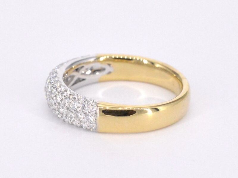 Gouden pave ring met diamanten 0.90 carat – foto 8 – kavel bij Onlineveilingmeester