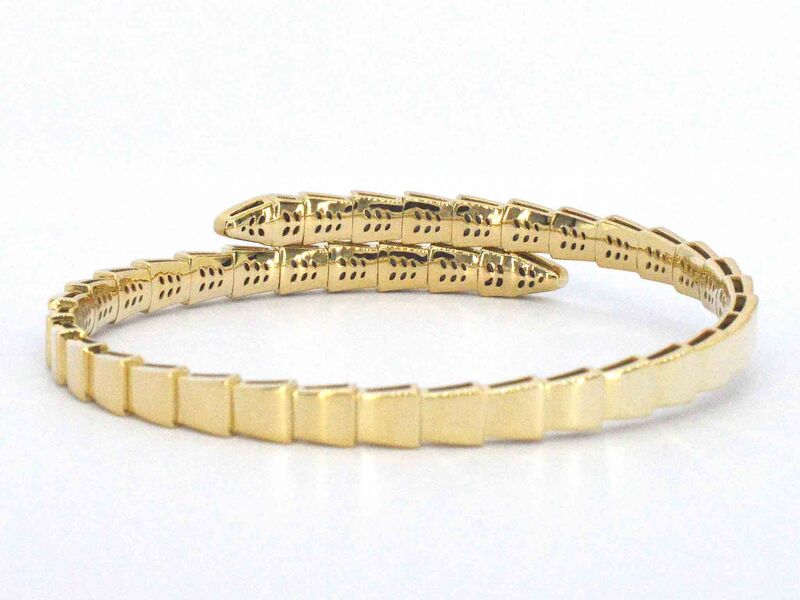 Gouden armband van serpent model met natuurlijke diamanten – foto 5 – kavel bij Onlineveilingmeester