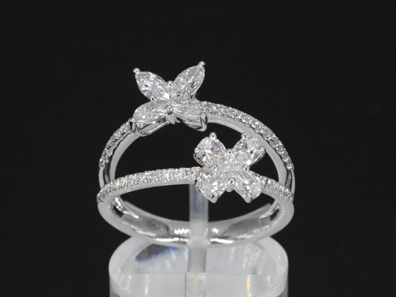Witgouden ring met diamanten 1.30 carat – foto 6 – kavel bij Onlineveilingmeester
