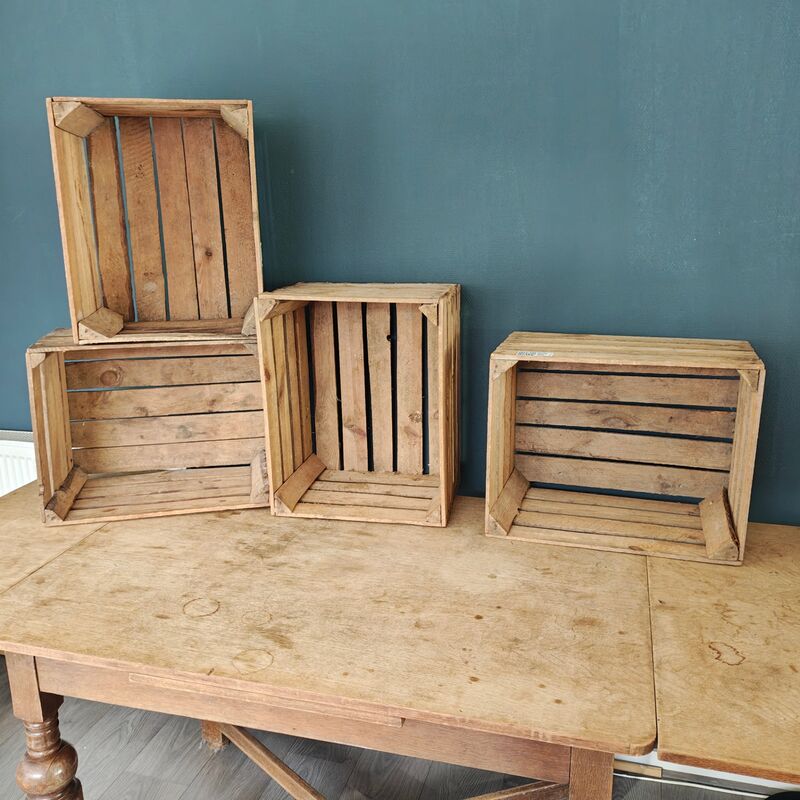 4x Houten krat