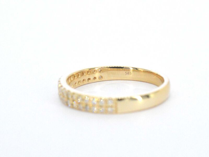 Gouden rijring met diamanten – foto 9 – kavel bij Onlineveilingmeester