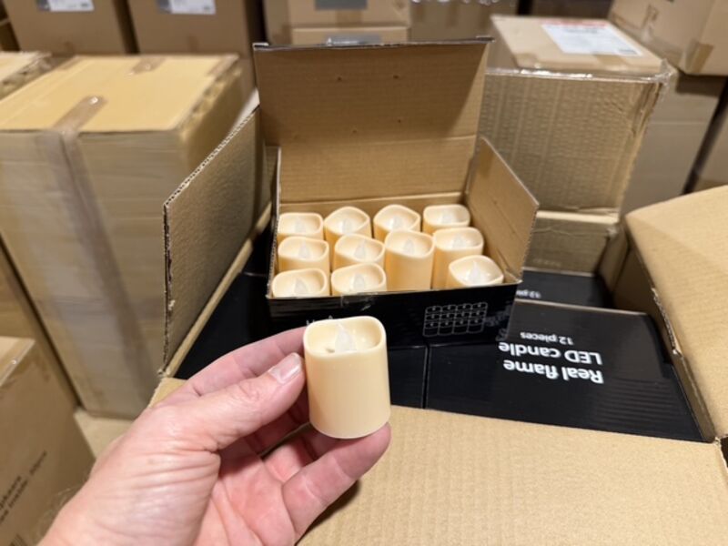 20 sets van 12 stuks led waxine lichtjes inclusief batterij Homebound, soft pink