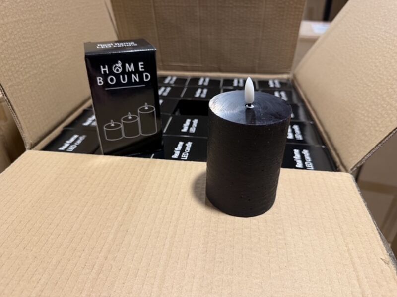 50 stomp led kaarsen Homebound, zwart