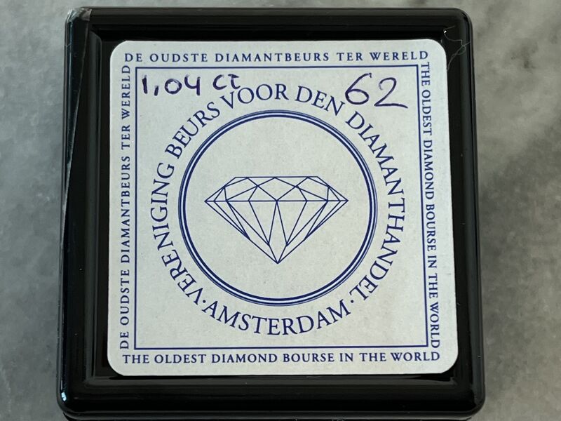Diamant - 1.04 carat natuurlijke geslepen diamant – foto 2 – kavel bij Onlineveilingmeester