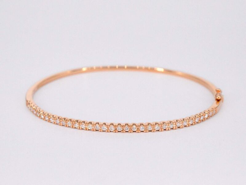 Rosegouden diamanten armband – kavel bij Onlineveilingmeester