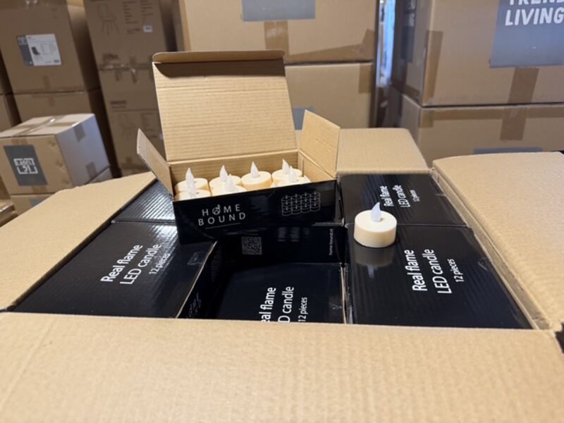 30 sets van 12 stuks led waxine lichtjes inclusief batterij Homebound, soft pink