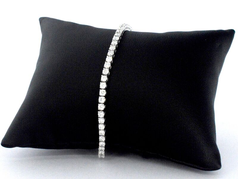 Witgouden armband met diamanten 3.50 carat – foto 3 – kavel bij Onlineveilingmeester
