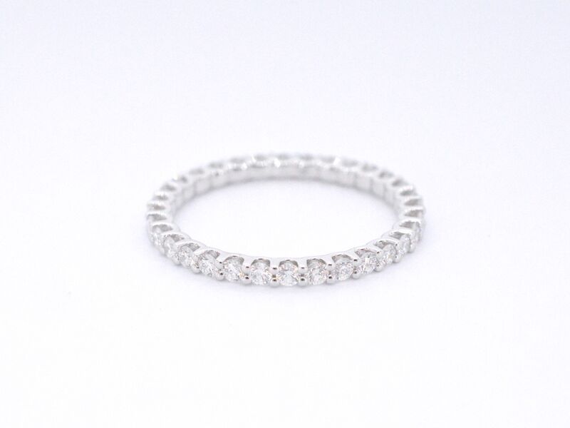 Witgouden alliance ring met briljant geslepen diamant – foto 5 – kavel bij Onlineveilingmeester