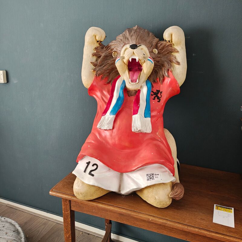 Voetbal leeuw