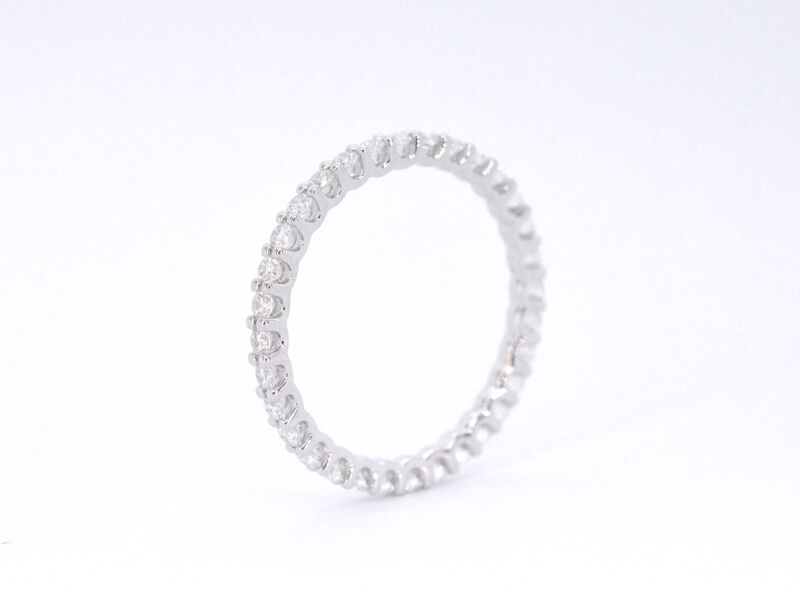 Witgouden alliance ring met briljant geslepen diamant – foto 6 – kavel bij Onlineveilingmeester