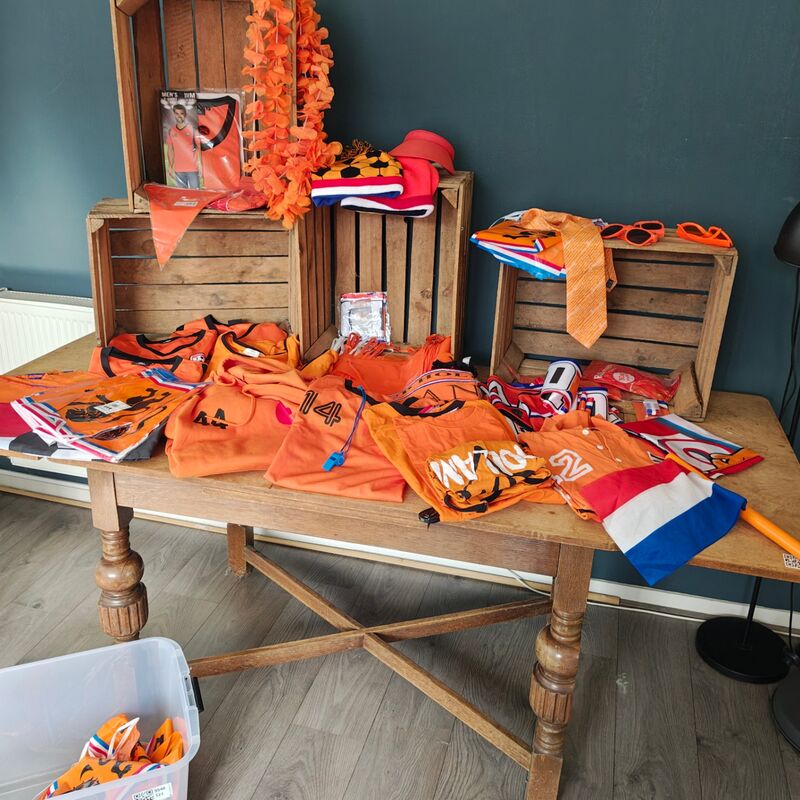 Oranje decoratie