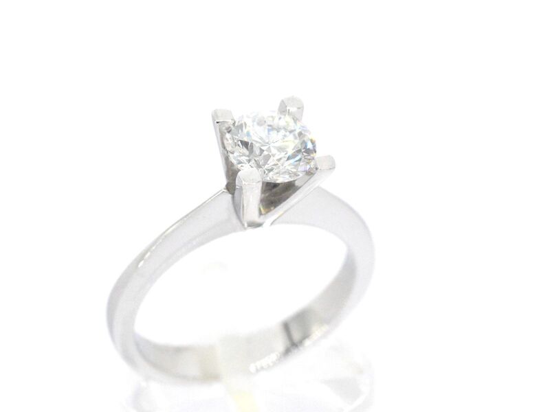 Witgouden solitair ring met diamant – foto 4 – kavel bij Onlineveilingmeester