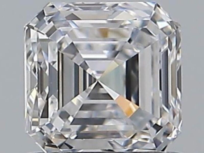 Diamant - 1.01 carat Square emerald geslepen (GIA gecertificeerd), hoogste kwaliteit (D, zuiver) – kavel bij Onlineveilingmeester