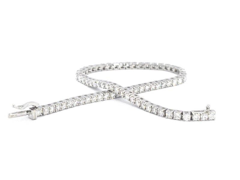 Witgouden armband met diamanten 3.50 carat – foto 8 – kavel bij Onlineveilingmeester
