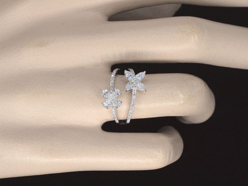 Witgouden ring met diamanten 1.30 carat – foto 2 – kavel bij Onlineveilingmeester