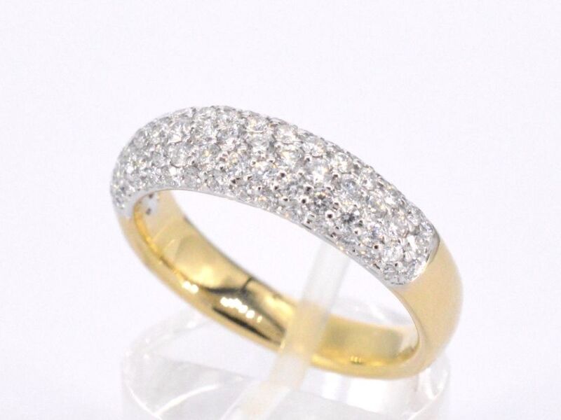 Gouden pave ring met diamanten 0.90 carat – foto 4 – kavel bij Onlineveilingmeester