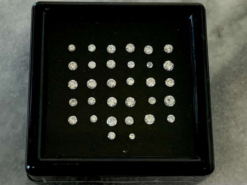 Diamant - 1.04 carat natuurlijke geslepen diamant – kavel bij Onlineveilingmeester
