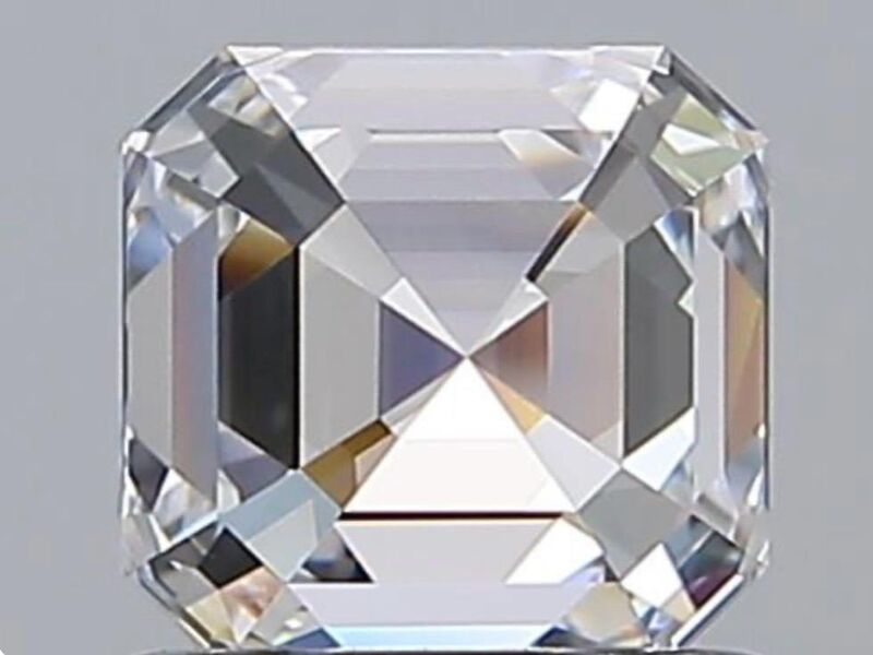 Diamant - 1.01 carat Square emerald geslepen (GIA gecertificeerd), hoogste kwaliteit (D, zuiver) – foto 2 – kavel bij Onlineveilingmeester