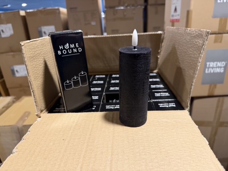 50 stomp led kaarsen Homebound, zwart