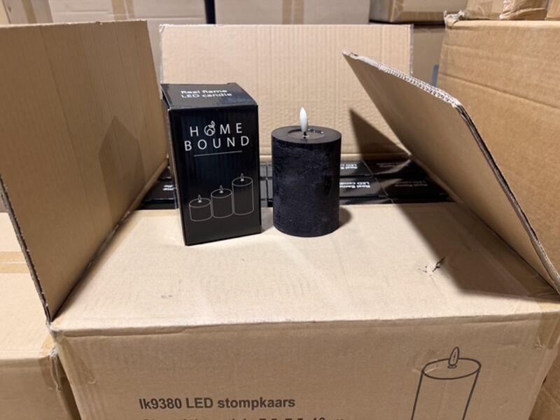 50 stomp led kaarsen Homebound, zwart
