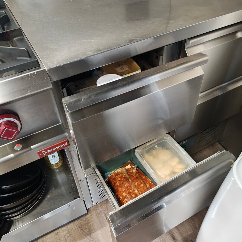 Koelwerkbank 4 lades, Ecofrost – foto 2 – kavel bij Onlineveilingmeester, Noordwolde