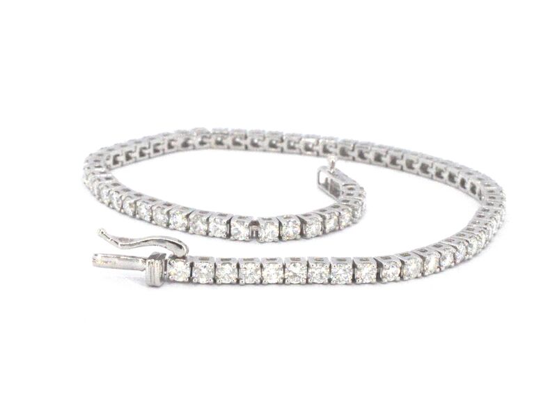 Witgouden armband met diamanten 3.50 carat – foto 7 – kavel bij Onlineveilingmeester