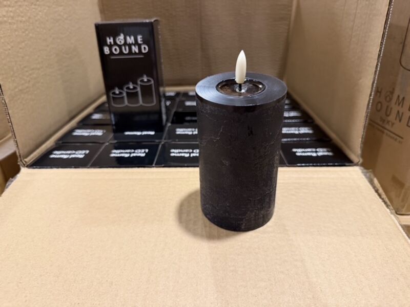 50 stomp led kaarsen Homebound, zwart