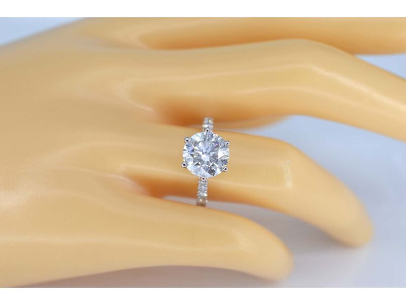 Witgouden ring met een diamant van 3.00 carat – foto 2 – kavel bij Onlineveilingmeester