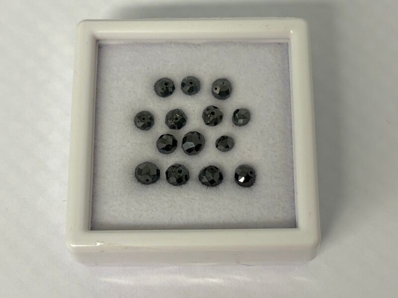 Diamant - 5.20 carat zwarte natuurlijke diamant