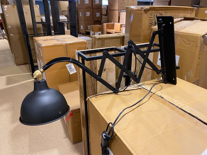 Wandlamp, zwart