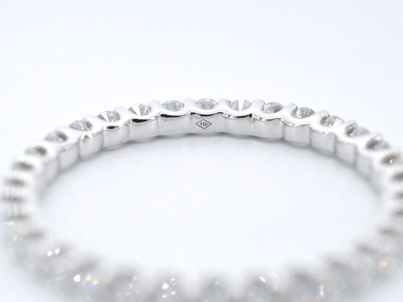 Witgouden alliance ring met briljant geslepen diamant – foto 8 – kavel bij Onlineveilingmeester