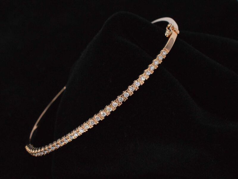 Rosegouden diamanten armband – foto 10 – kavel bij Onlineveilingmeester