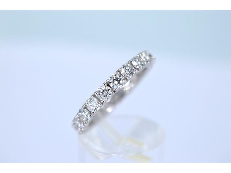 Witgouden alliance ring met diamanten – foto 4 – kavel bij Onlineveilingmeester