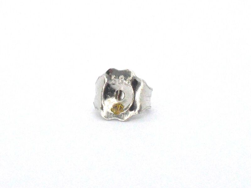 Witgouden entourage oorbellen met diamant – foto 6 – kavel bij Onlineveilingmeester