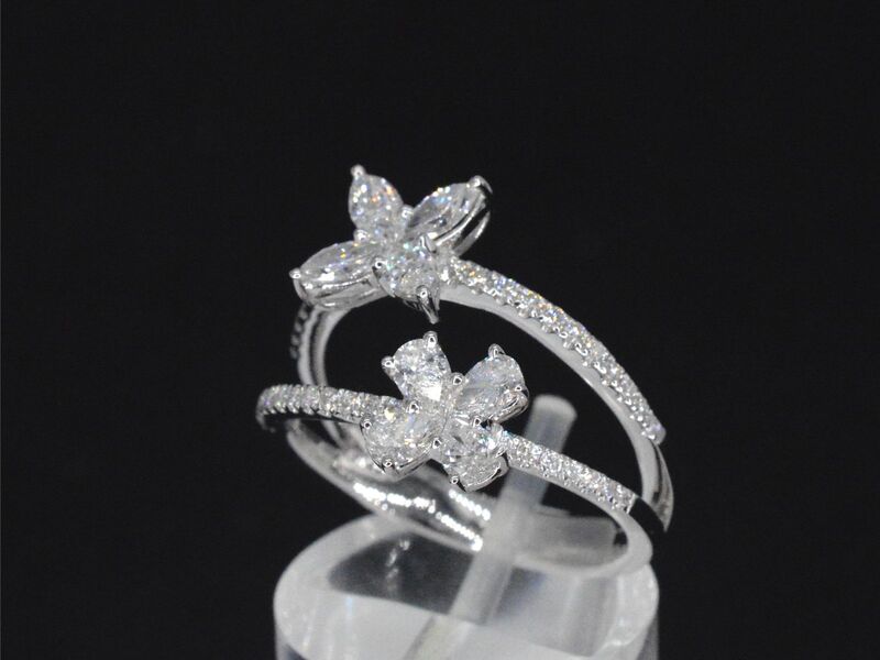 Witgouden ring met diamanten 1.30 carat – foto 3 – kavel bij Onlineveilingmeester