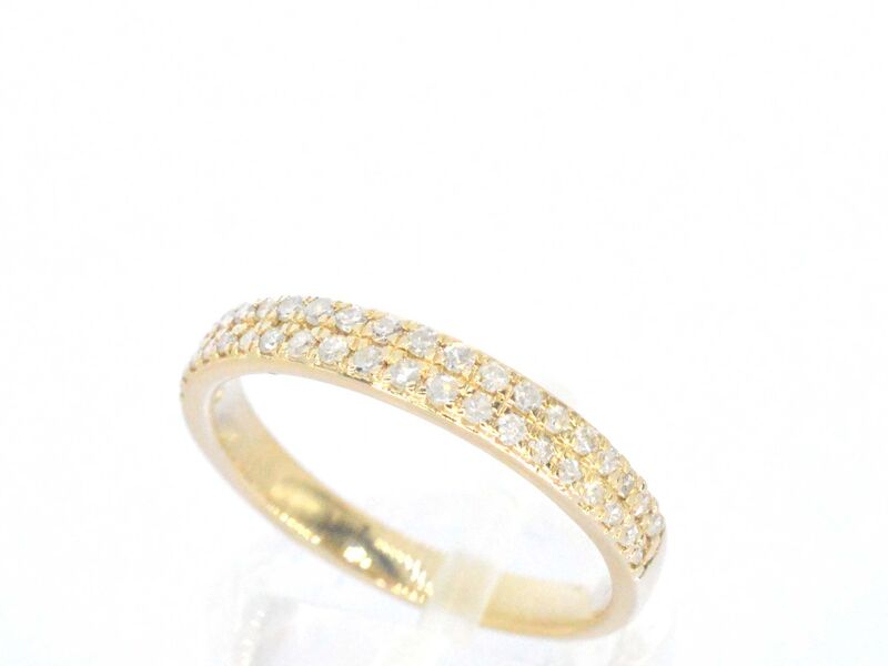 Gouden rijring met diamanten – foto 3 – kavel bij Onlineveilingmeester