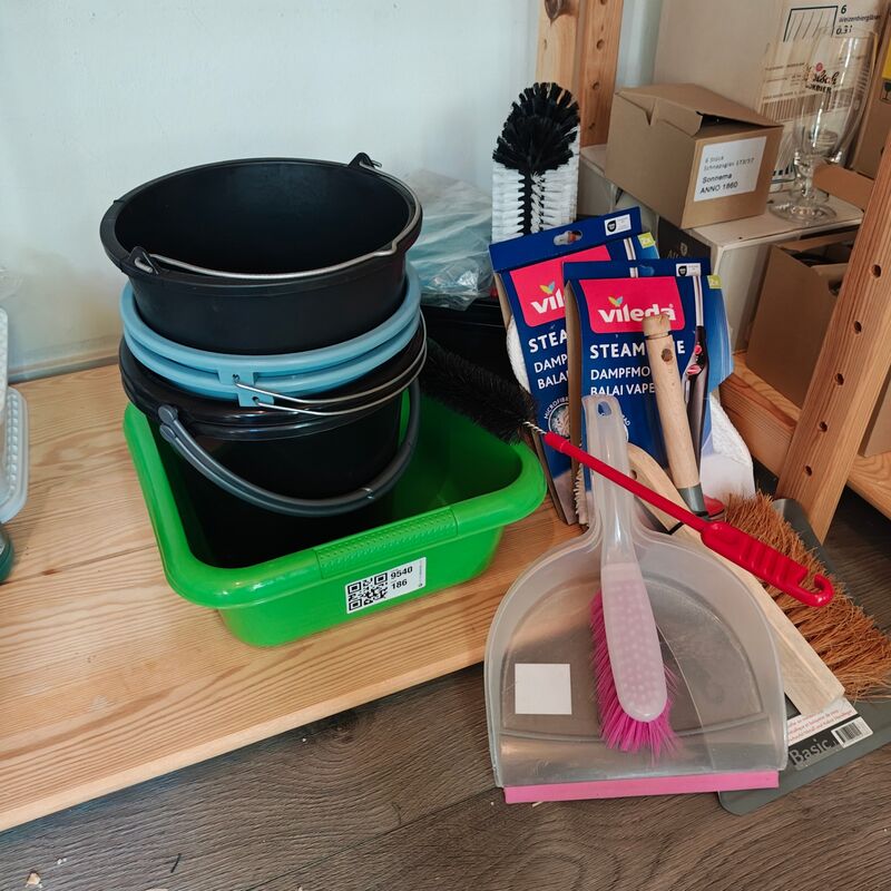 Diverse schoonmaakmaterialen