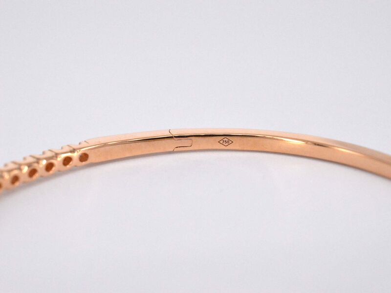 Rosegouden diamanten armband – foto 8 – kavel bij Onlineveilingmeester