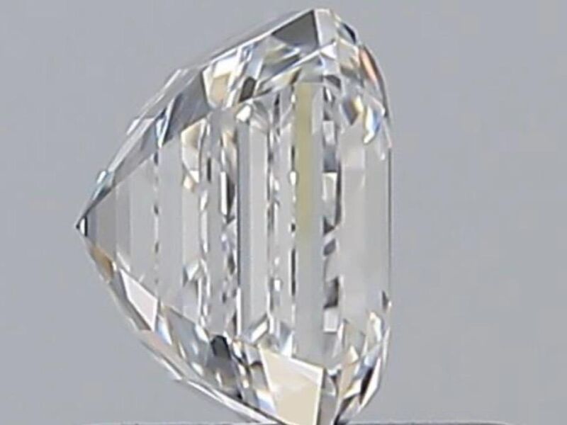 Diamant - 1.01 carat Square emerald geslepen (GIA gecertificeerd), hoogste kwaliteit (D, zuiver) – foto 5 – kavel bij Onlineveilingmeester