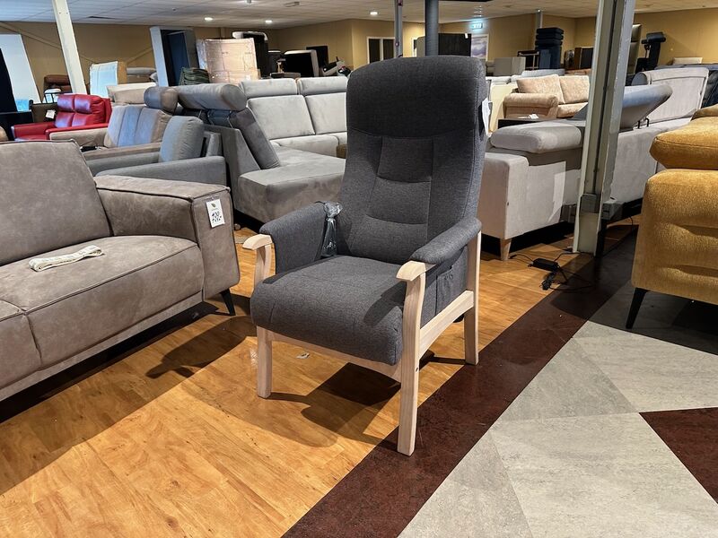 Relaxfauteuil elektrisch verstelbaar, maat Medium Knudsen, grijs