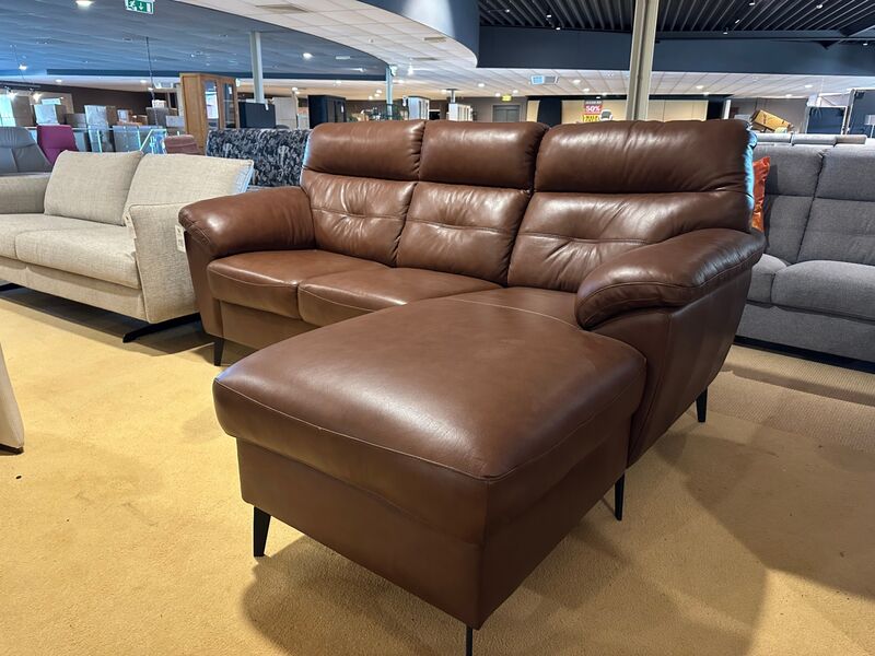 2-zits bank met chair long, espresso bruin – foto 3 – kavel bij Onlineveilingmeester, Joure