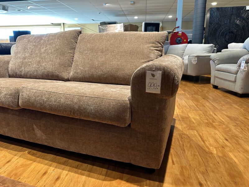 2-zits bank, lichtbruin/grijs – foto 6 – kavel bij Onlineveilingmeester, Joure