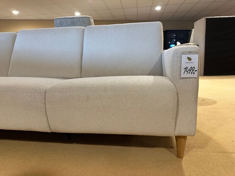 Hoekbank met open eiland, creme/wit – foto 5 – kavel bij Onlineveilingmeester, Joure
